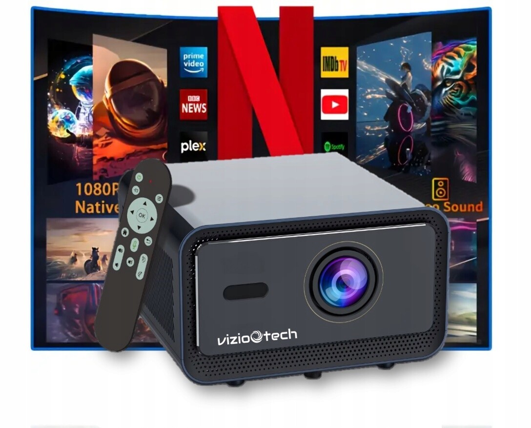 Projektor 30000LM Android Fullhd 4K Vzduchotěsná optika Vizio Tech S5