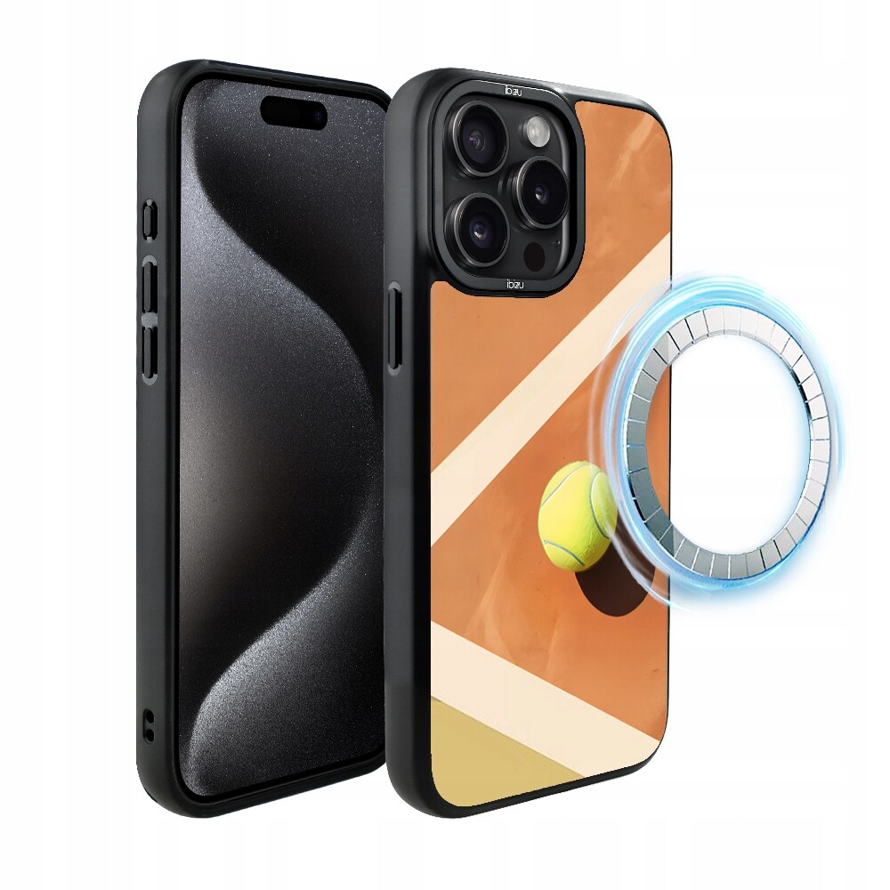 Matný Pouzdro Ibizu DropGuard pro iPhone 15 Pro s MagSafe, tenisový