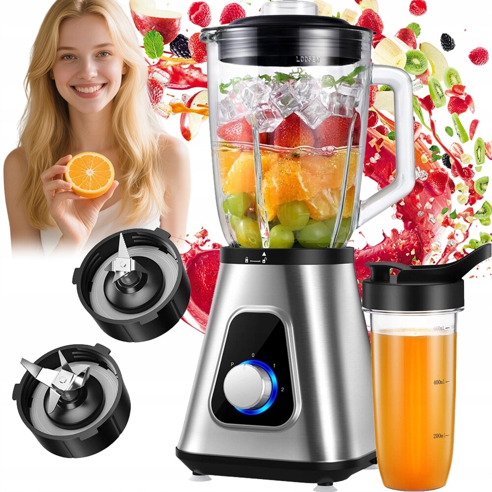 Kuchyňský Robot Mixér Velký Sada 2V1 Mísa 1300W Multifunkční