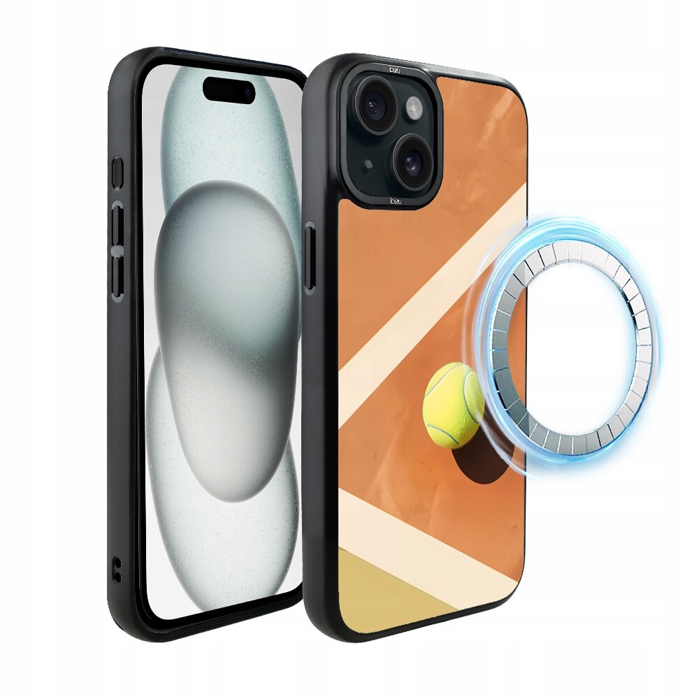 Matný Pouzdro Ibizu DropGuard pro iPhone 15 Plus s MagSafe, tenisový