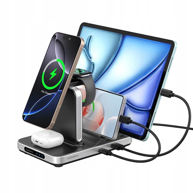 Bezdrátová Indukční Nabíjecí Stanice 5V1 Swanscout 901 M