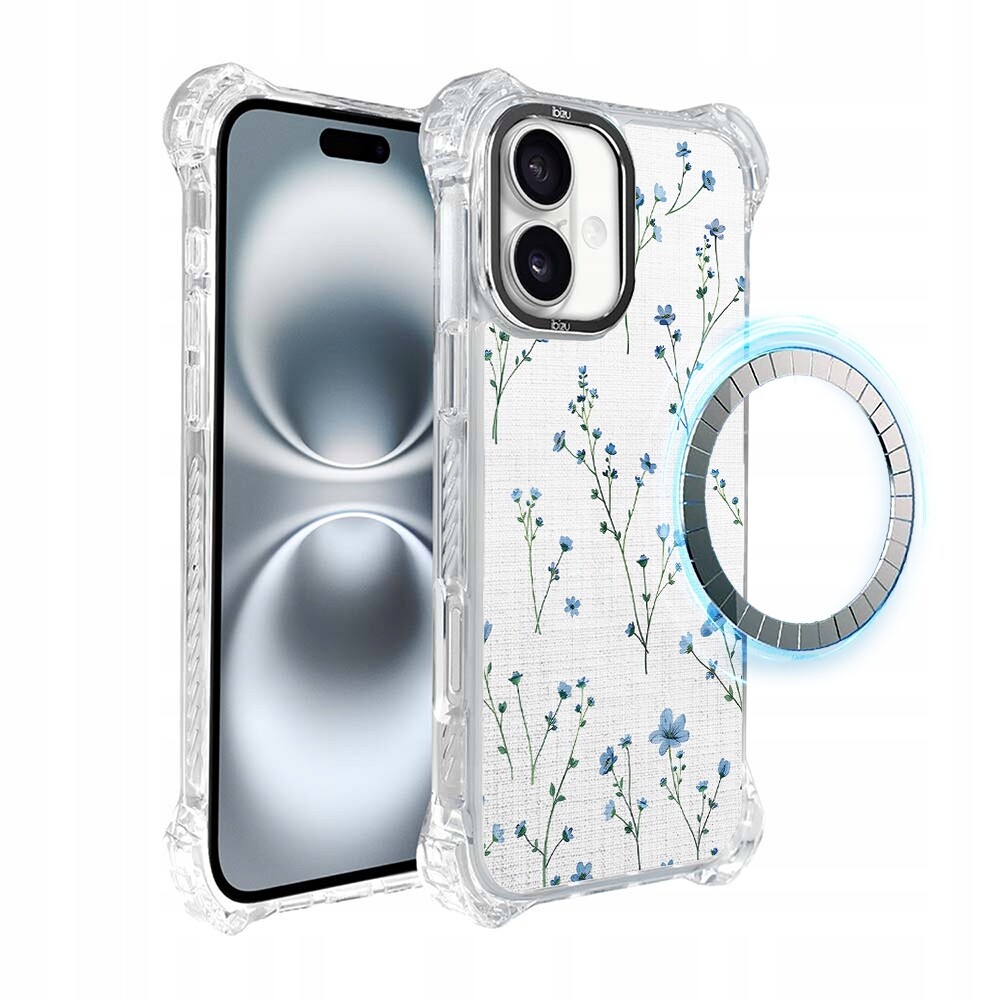 Pouzdro pro iPhone 16 Ibizu DropGuard Ultra s MagSafe, modrý sen