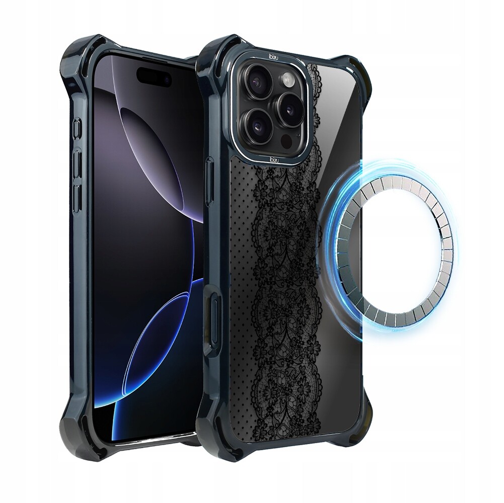 Pouzdro pro iPhone 16 Pro Max Ibizu DropGuard Ultra s MagSafe, ornamentální koro