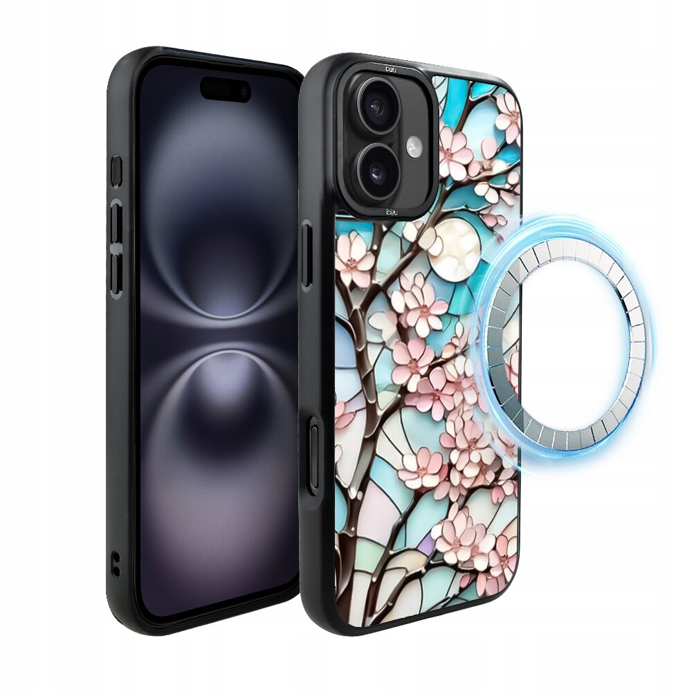 Pouzdro pro iPhone 16 Plus Ibizu DropGuard Matt s MagSafe, Měsíční Višeň