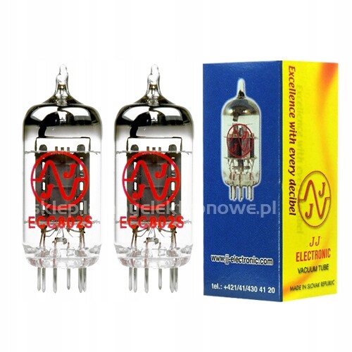 ECC802S ECC82, 12AU7 JJ-Electronic – 2 ks – vybraný pár