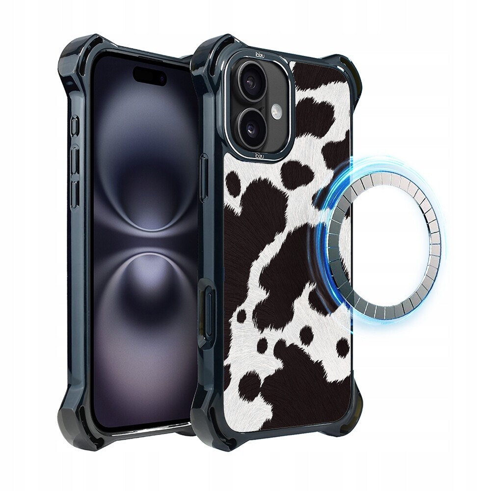 Pouzdro pro iPhone 16 Ibizu DropGuard Ultra s MagSafe, polská kráva