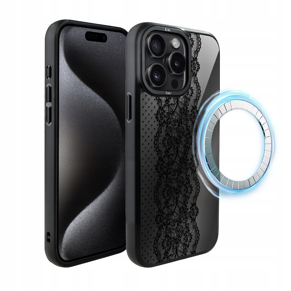 Pouzdro pro iPhone 15 Pro Max Ibizu DropGuard Matt s MagSafe, korunková ozdoba