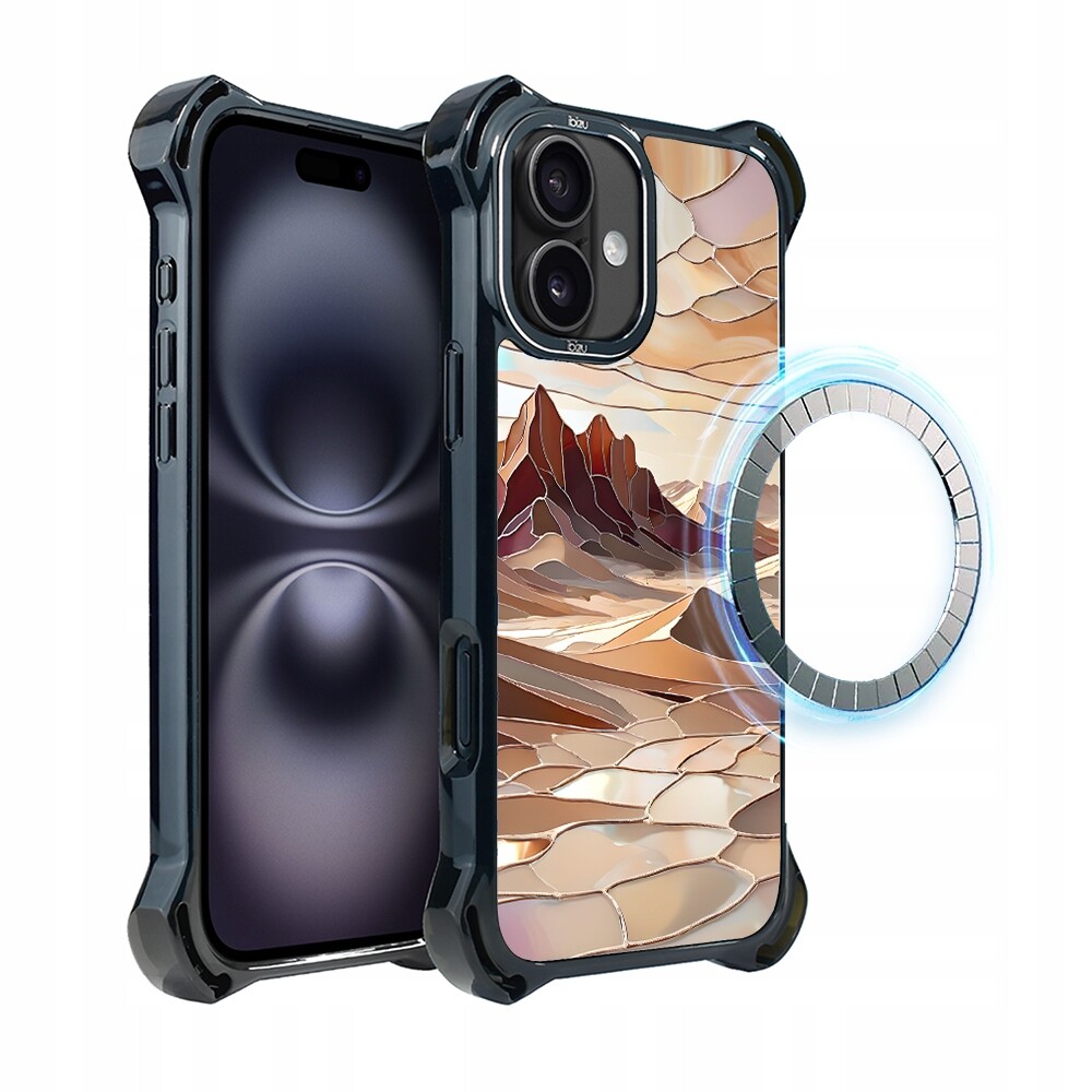 Pouzdro pro iPhone 16 Plus Ibizu DropGuard Ultra s MagSafe, Pouštní klid