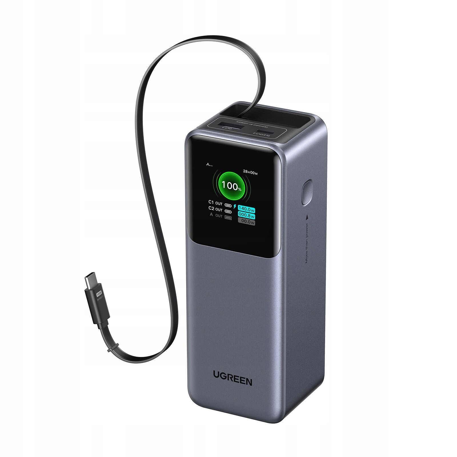 Ugreen 55987B 165W Powerbanka s navíjecím kabelem 20000 mAh