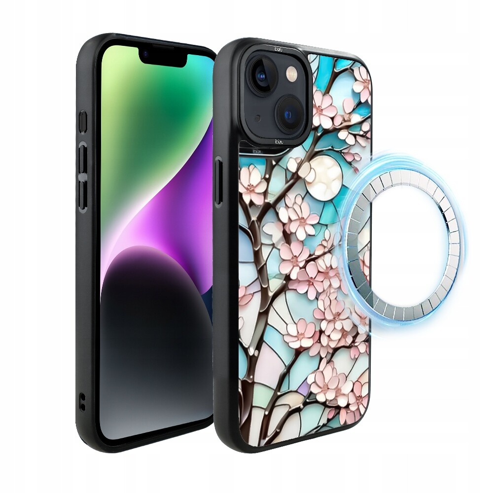 Pouzdro pro iPhone 14 Plus Ibizu DropGuard Matt s MagSafe, Měsíční Višeň