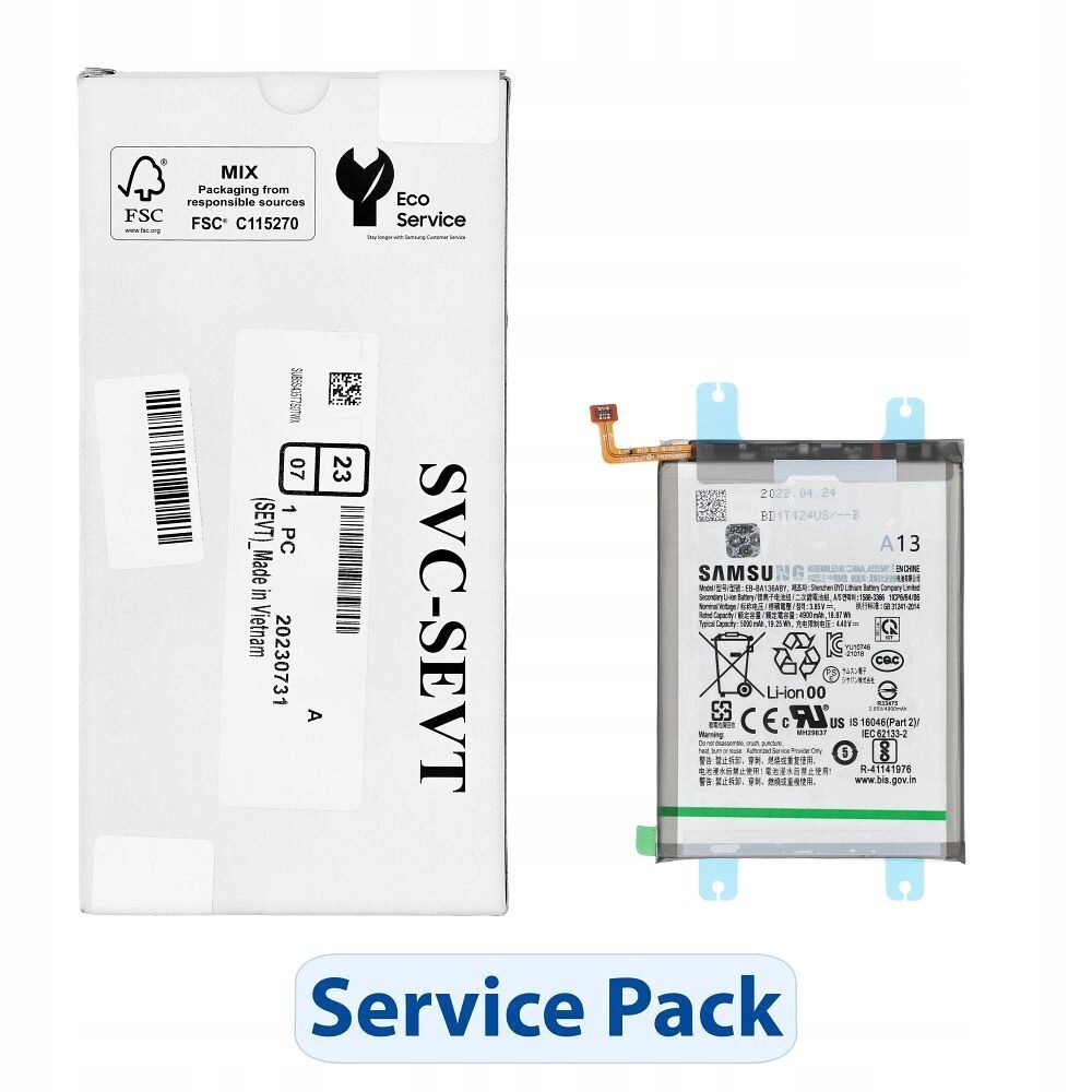 ServicePack Baterie EB-BA136ABY pro Samsung A13 5G A136B GH82-27431A