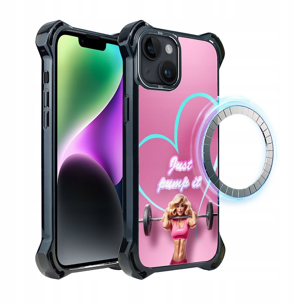 Pouzdro Ibizu DropGuard Ultra pro iPhone 14 Plus s MagSafe, Pump it love