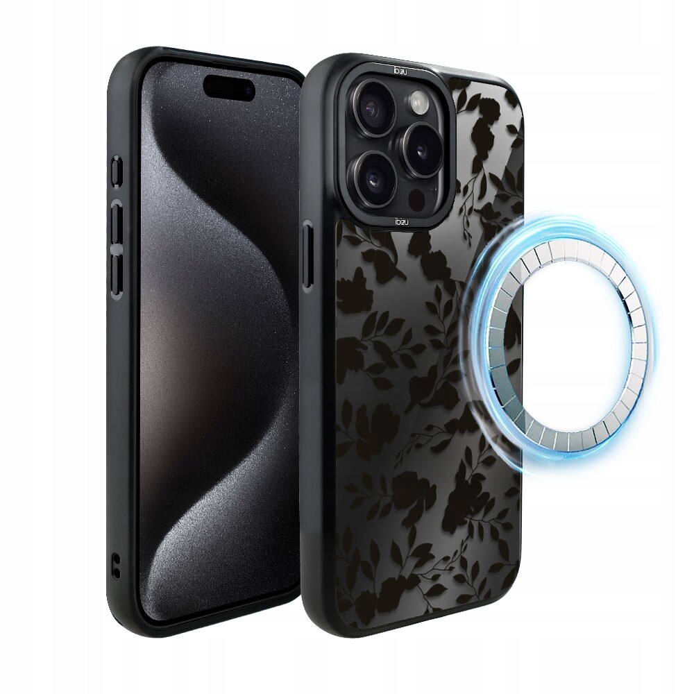 Pouzdro pro iPhone 15 Pro Max Ibizu DropGuard Matt s MagSafe, Stín listů