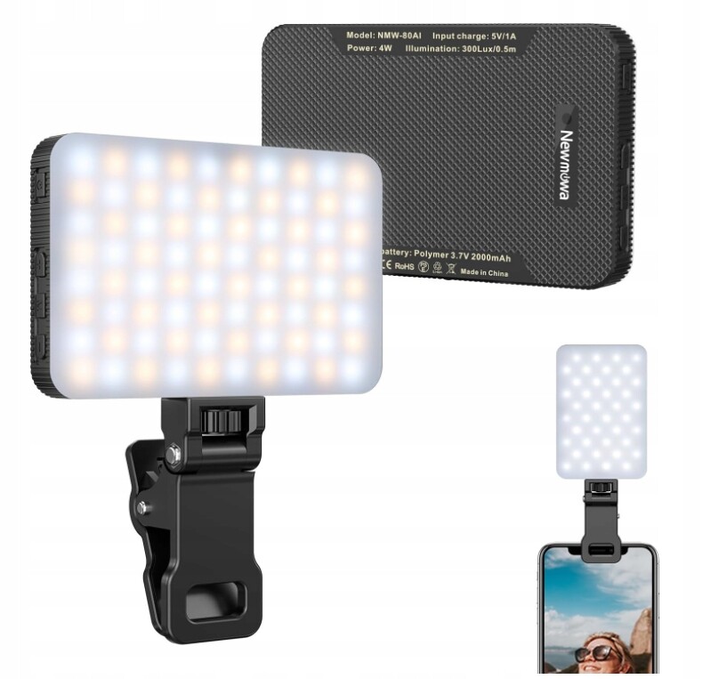 Led Klipová Lampa Pro Kameru Telefonu