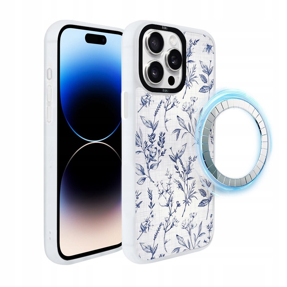 Pouzdro pro iPhone 14 Pro Max Ibizu DropGuard Matt s MagSafe, Azurové šeptání