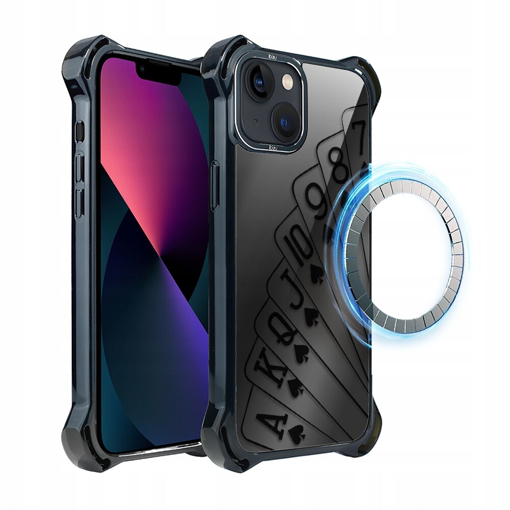Pouzdro pro iPhone 13 Ibizu DropGuard Ultra s MagSafe, hrací karty