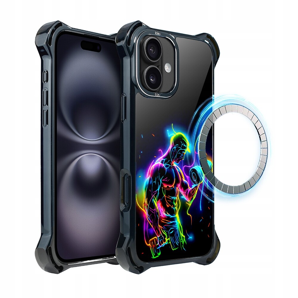 Pouzdro pro iPhone 16 Plus Ibizu DropGuard Ultra s MagSafe, Je tu síla