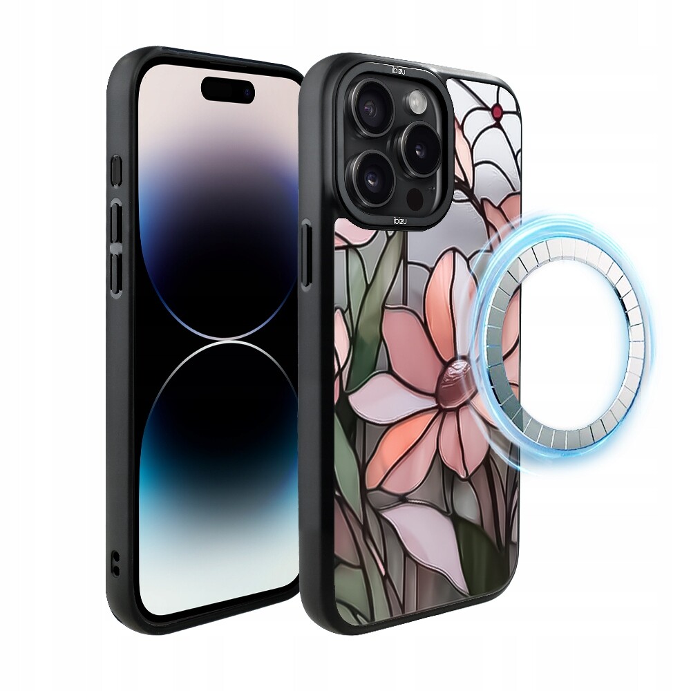 Pouzdro pro iPhone 14 Pro Ibizu DropGuard Matt s MagSafe, růžová magnolie
