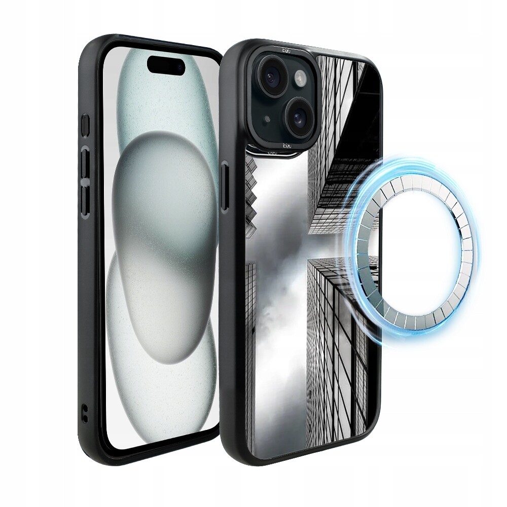 Pouzdro pro iPhone 15 Ibizu DropGuard Matt s MagSafe, mrakodrapy