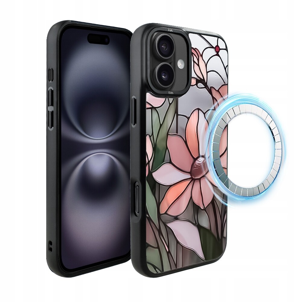 Pouzdro pro iPhone 16 Plus Ibizu DropGuard Matt s MagSafe, růžová magnolie