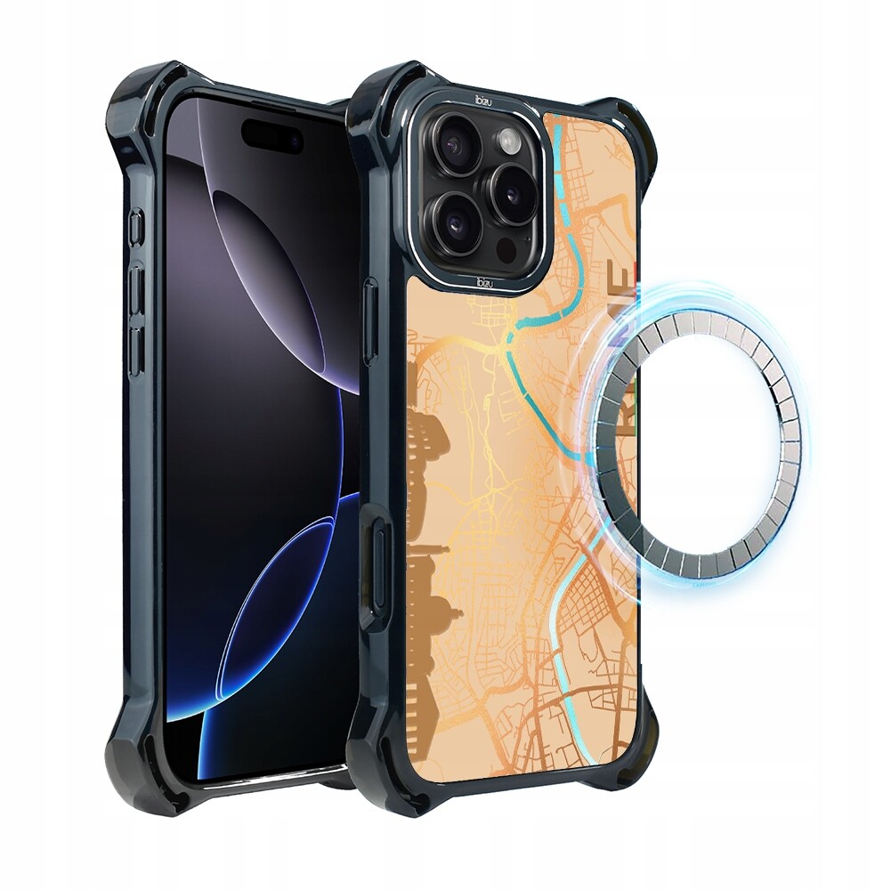Pouzdro iPhone 16 Pro Max Ibizu DropGuard Ultra s MagSafe, Řím