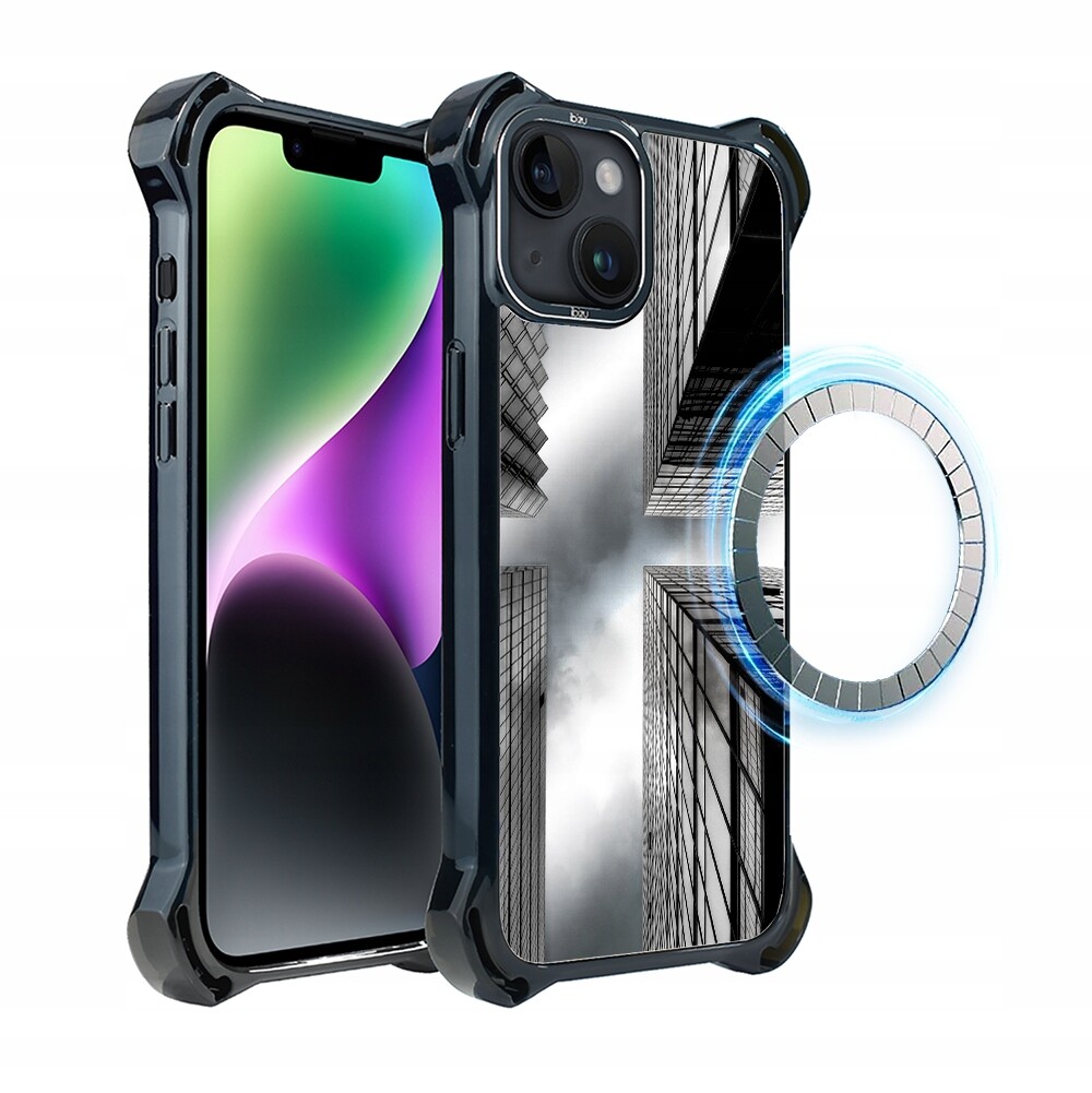 Pouzdro pro iPhone 14 Ibizu DropGuard Ultra s MagSafe, Mrakodrapy