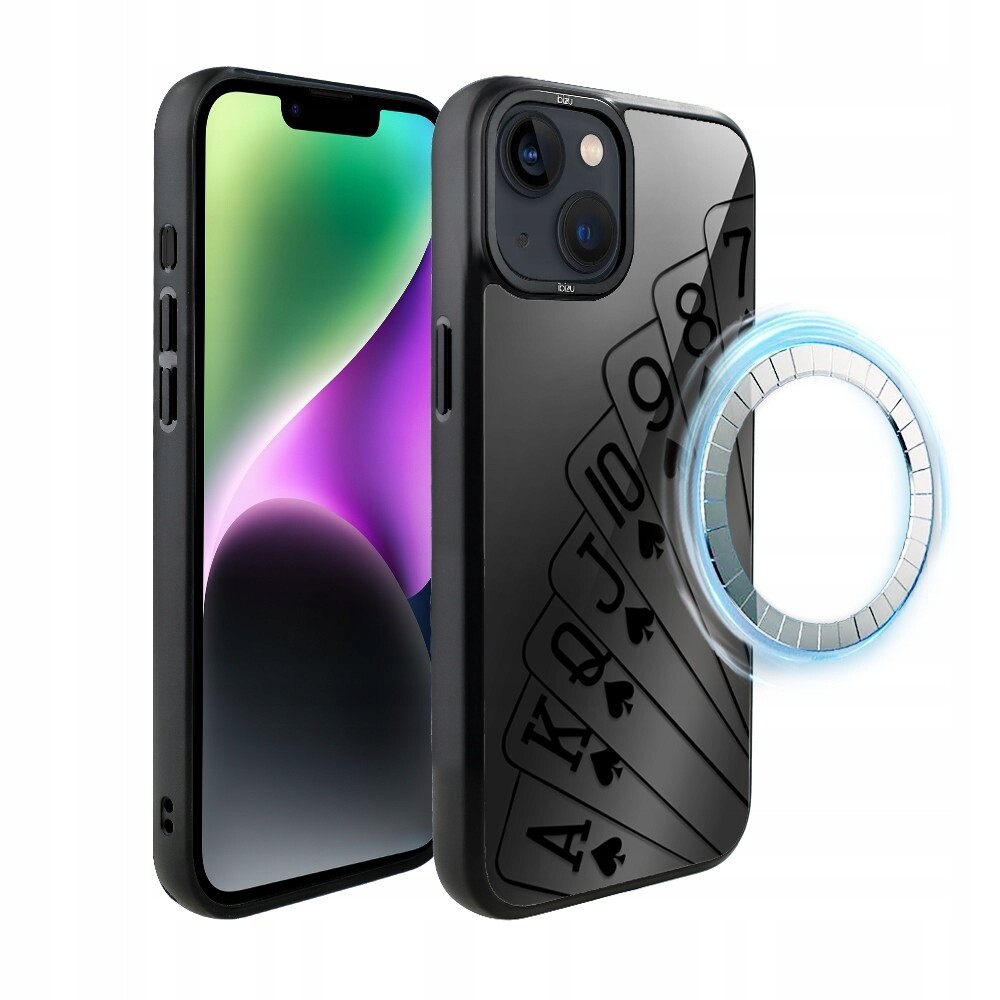Matný Pouzdro Ibizu DropGuard s MagSafe pro iPhone 14 Plus, hrací karty