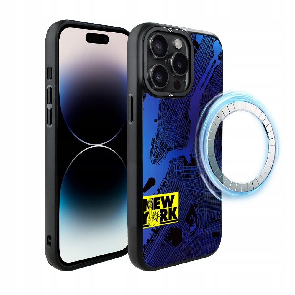 Pouzdro Ibizu DropGuard Matt iPhone 14 Pro s MagSafe, New York