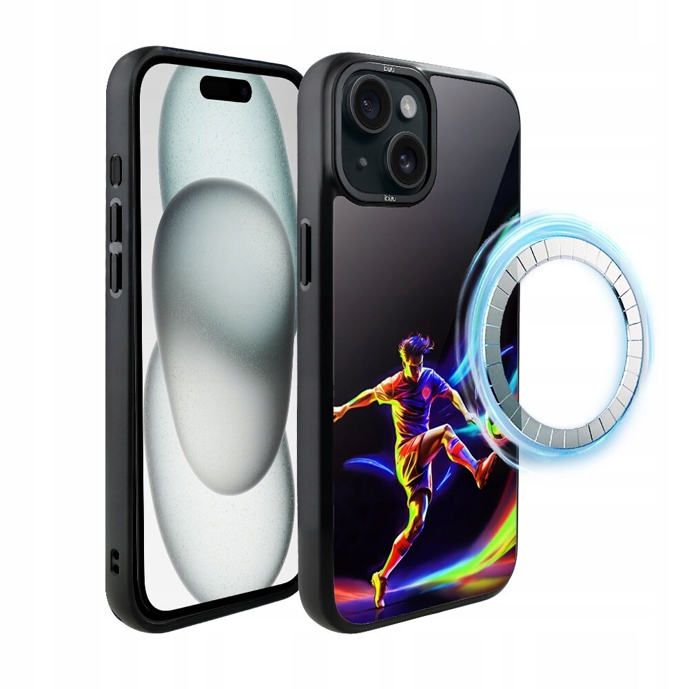 Pouzdro pro iPhone 15 Plus Ibizu DropGuard Matt s MagSafe v rytmu míče