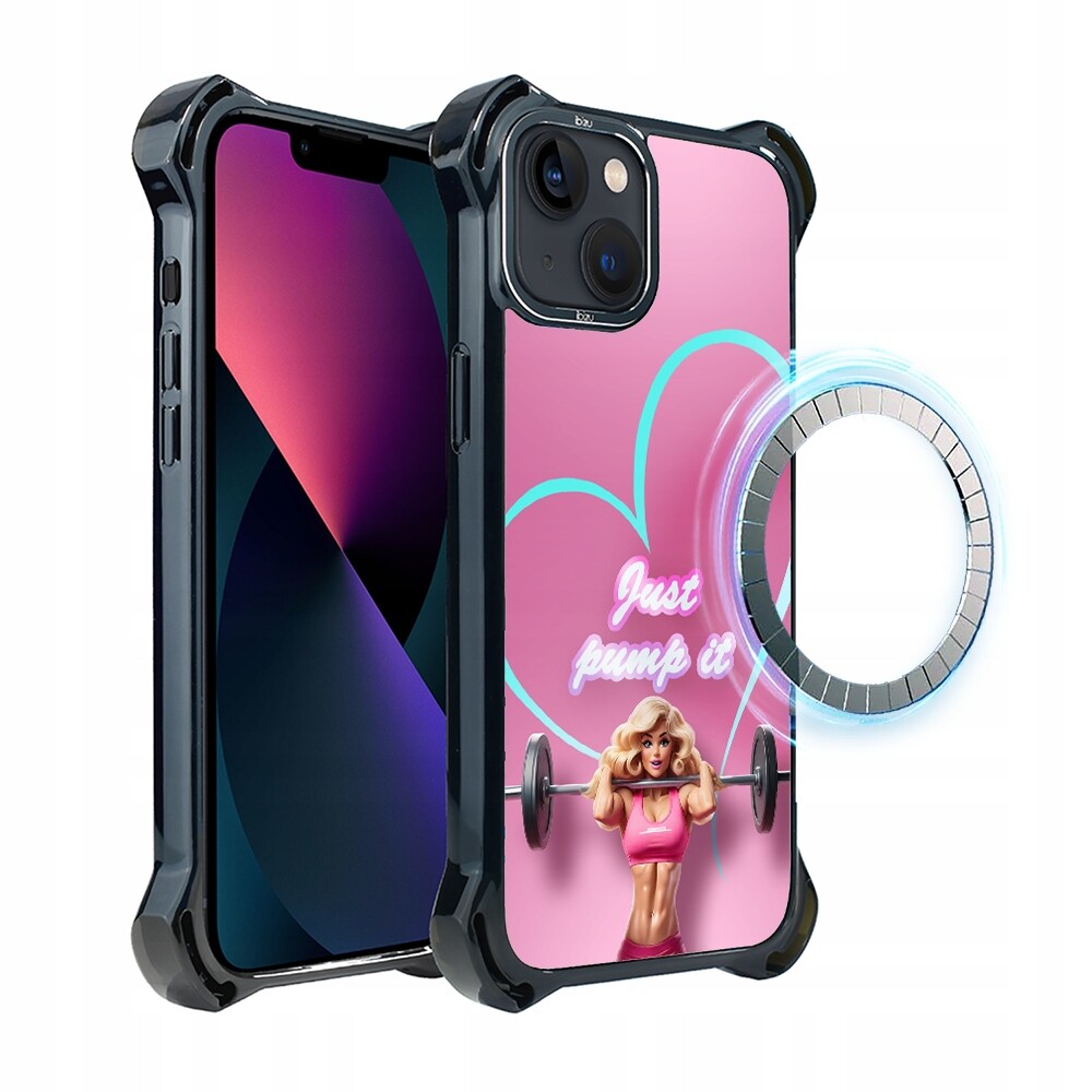 Pouzdro Ibizu DropGuard Ultra pro iPhone 13 s MagSafe, Pump it love