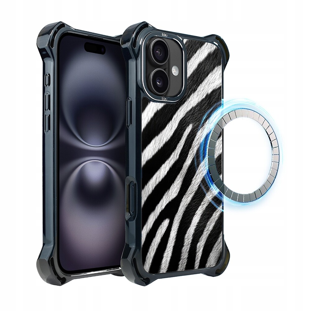 Pouzdro Ibizu DropGuard Ultra iPhone 16 s MagSafe, Zebra