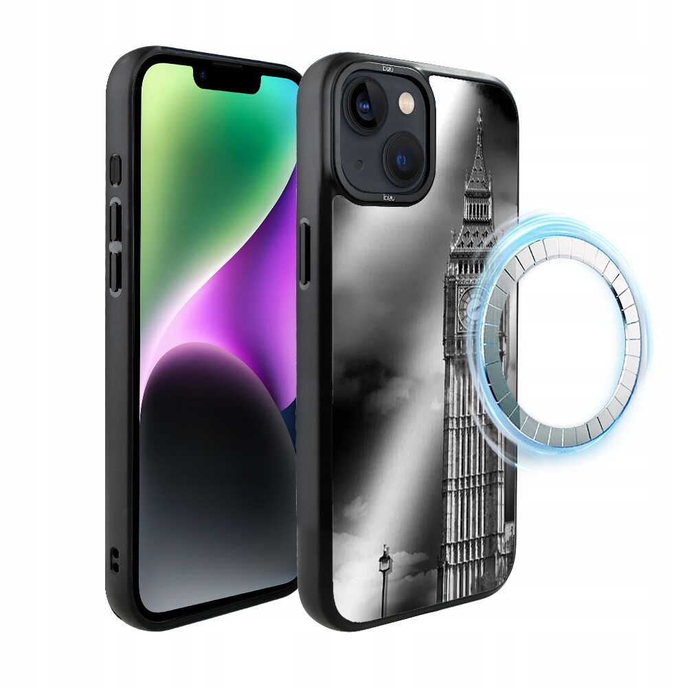 Matný Pouzdro Ibizu DropGuard pro iPhone 14 Plus s MagSafe, Big Ben