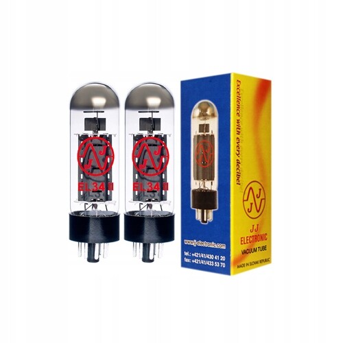 EL34 II JJ-Electronic – 2 ks – vybraný pár