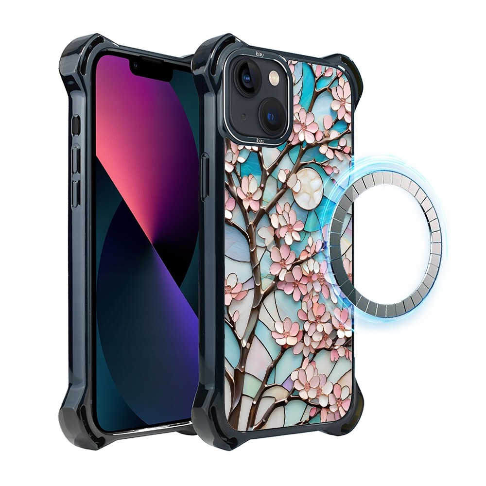 Pouzdro Ibizu DropGuard Ultra pro iPhone 13 s MagSafe, barva Moon Višeň