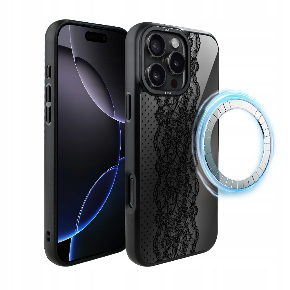 Pouzdro pro iPhone 16 Pro Max Ibizu DropGuard Matt s MagSafe, ornamentální korunkou