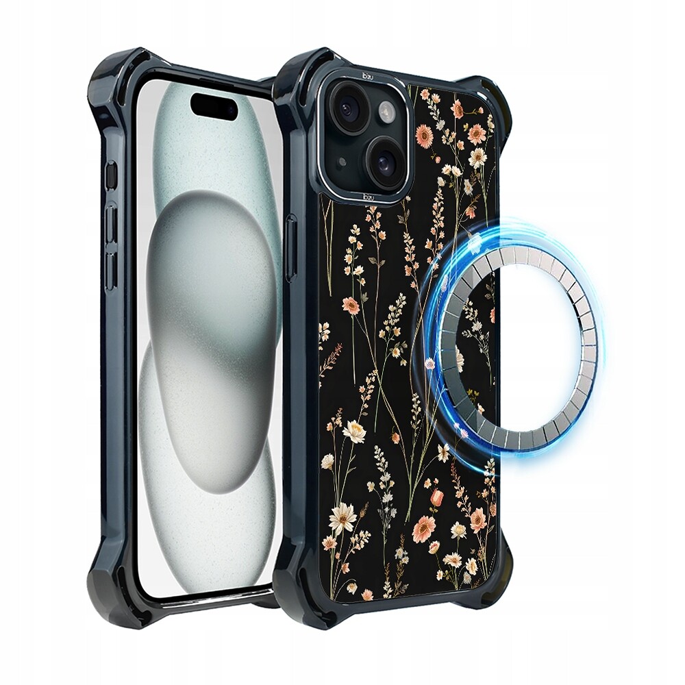 Pouzdro pro iPhone 15 Ibizu DropGuard Ultra s MagSafe, severní zahrada