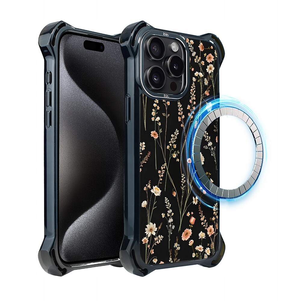 Pouzdro pro iPhone 15 Pro Max Ibizu DropGuard Ultra s MagSafe, severní zahrada