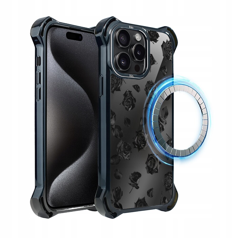 Pouzdro pro iPhone 15 Pro Ibizu DropGuard Ultra s MagSafe, růžový sen