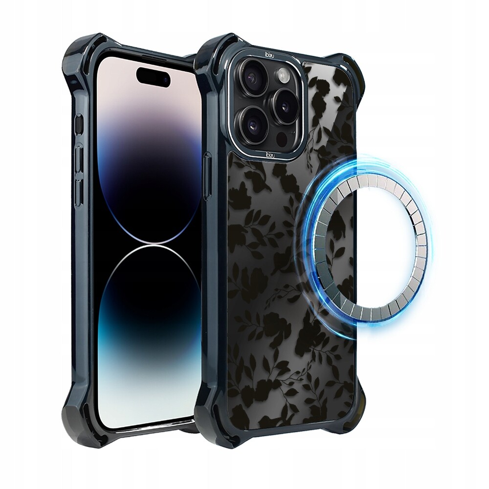 Pouzdro pro iPhone 14 Pro Ibizu DropGuard Ultra s MagSafe, stín listů