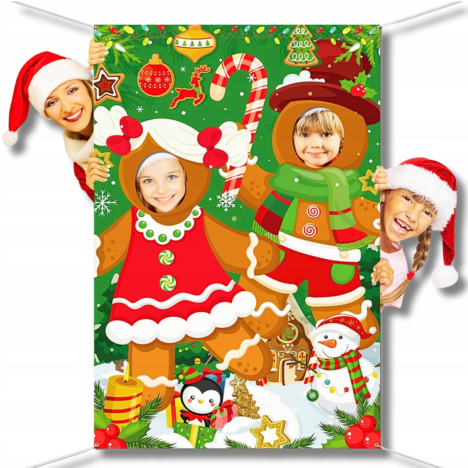 Fotografické pozadí Banner Stěna na hlavu Vánoční ozdoby Závěsné pozadí 150