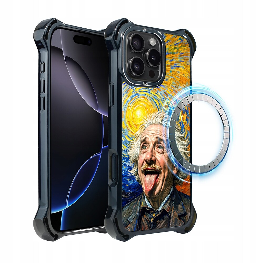 Pouzdro iPhone 16 Pro Ibizu DropGuard Ultra s MagSafe, Einstein