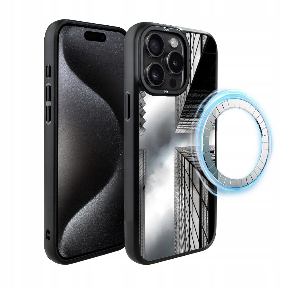 Pouzdro pro iPhone 15 Pro Ibizu DropGuard Matt s MagSafe, mrakodrapy