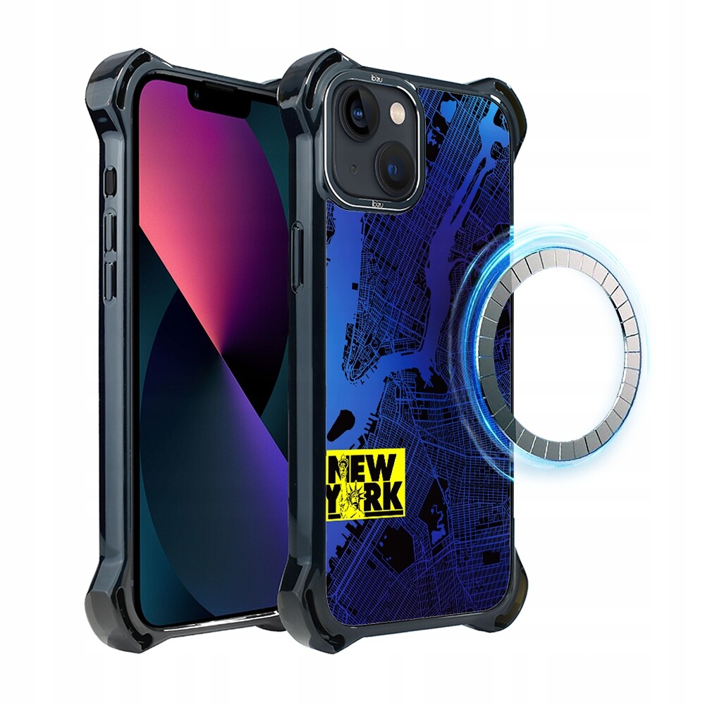 Pouzdro Ibizu DropGuard Ultra iPhone 13 s MagSafe, New York