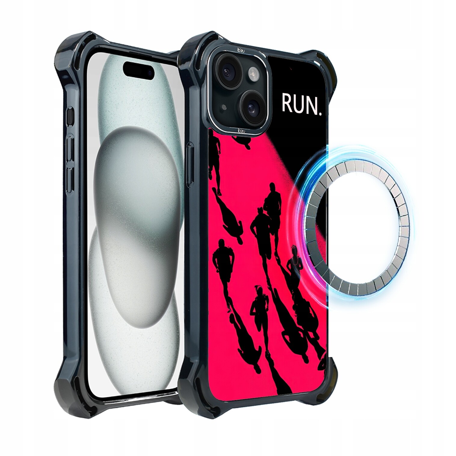 Pouzdro pro iPhone 15 Ibizu DropGuard Ultra s MagSafe, noční maraton