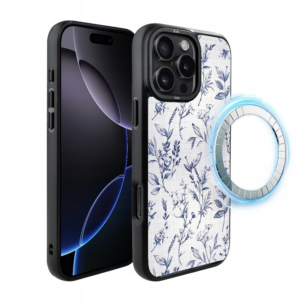 Pouzdro pro iPhone 16 Pro Max Ibizu DropGuard Matt s MagSafe, Azurové šeptání