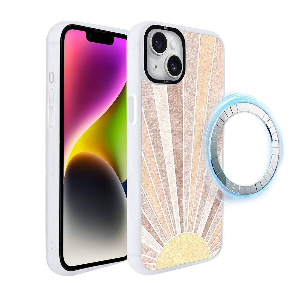 Pouzdro pro iPhone 14 Ibizu DropGuard Matt s MagSafe, východ slunce
