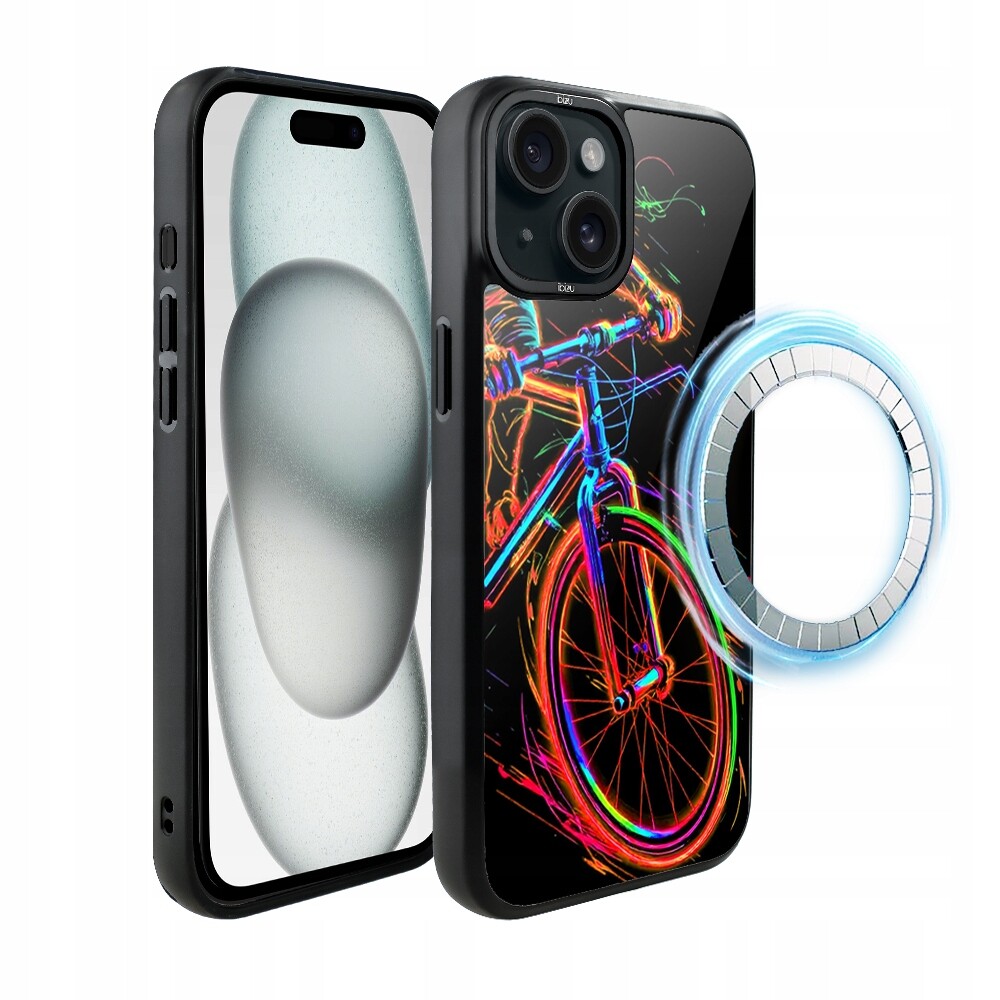 Pouzdro pro iPhone 15 Ibizu DropGuard Matt s MagSafe, cyklistická vibrace