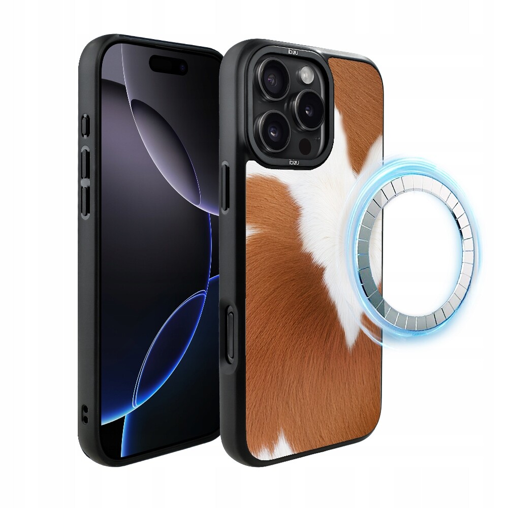 Pouzdro pro iPhone 16 Pro Max Ibizu DropGuard Matt s MagSafe, Alpská kráva