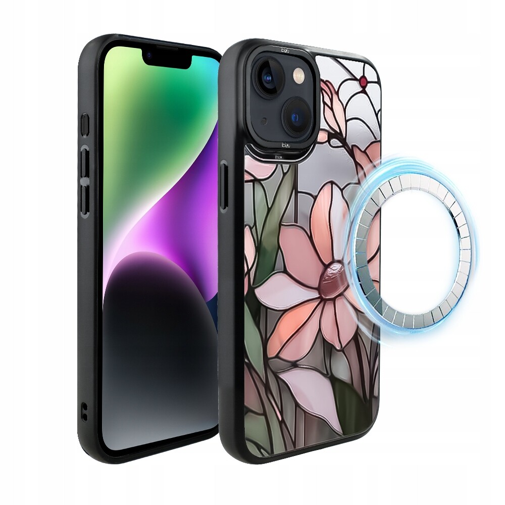 Pouzdro pro iPhone 14 Plus Ibizu DropGuard Matt s MagSafe, růžová magnolie