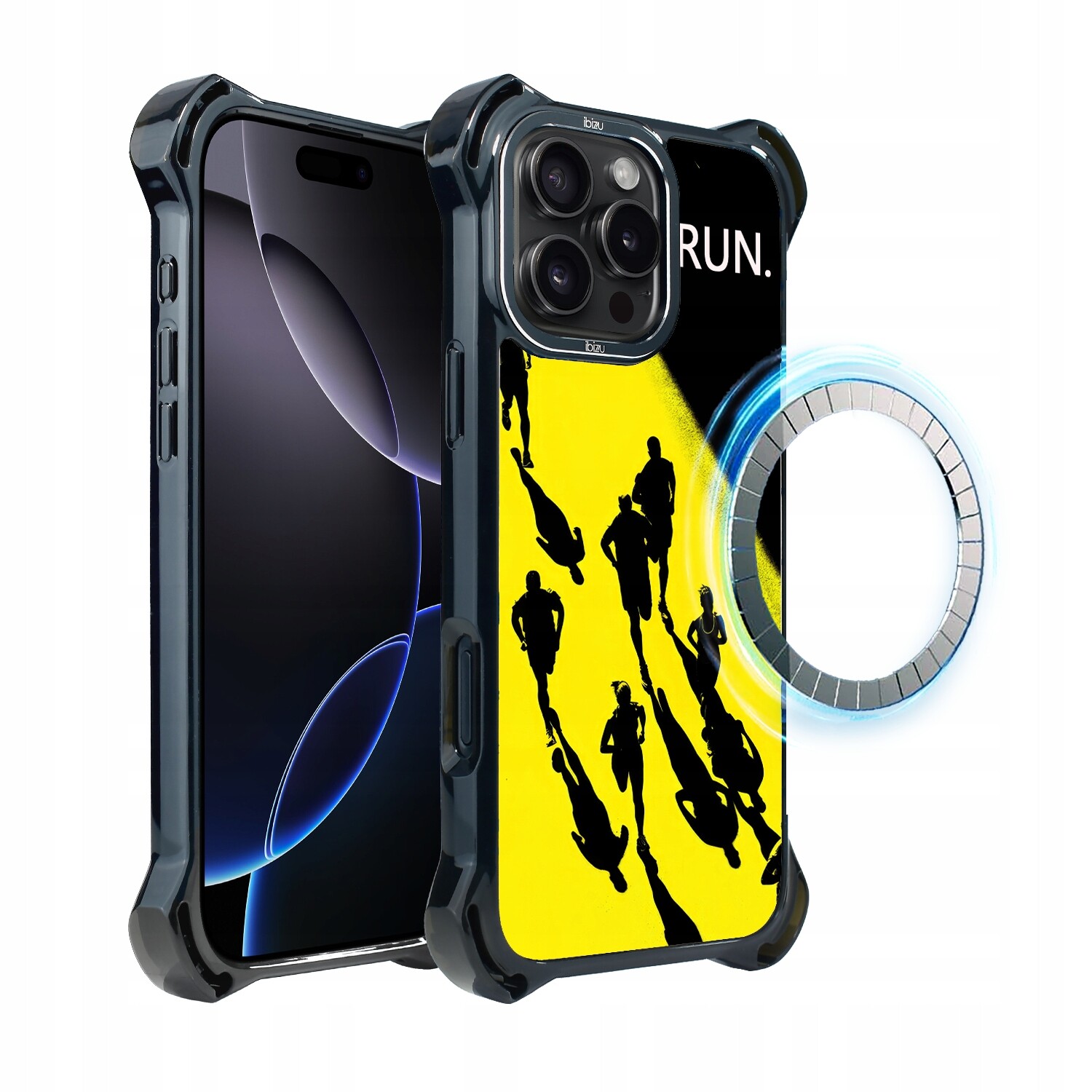 Pouzdro pro iPhone 16 Pro Max Ibizu DropGuard Ultra s MagSafe, Běh mistrů